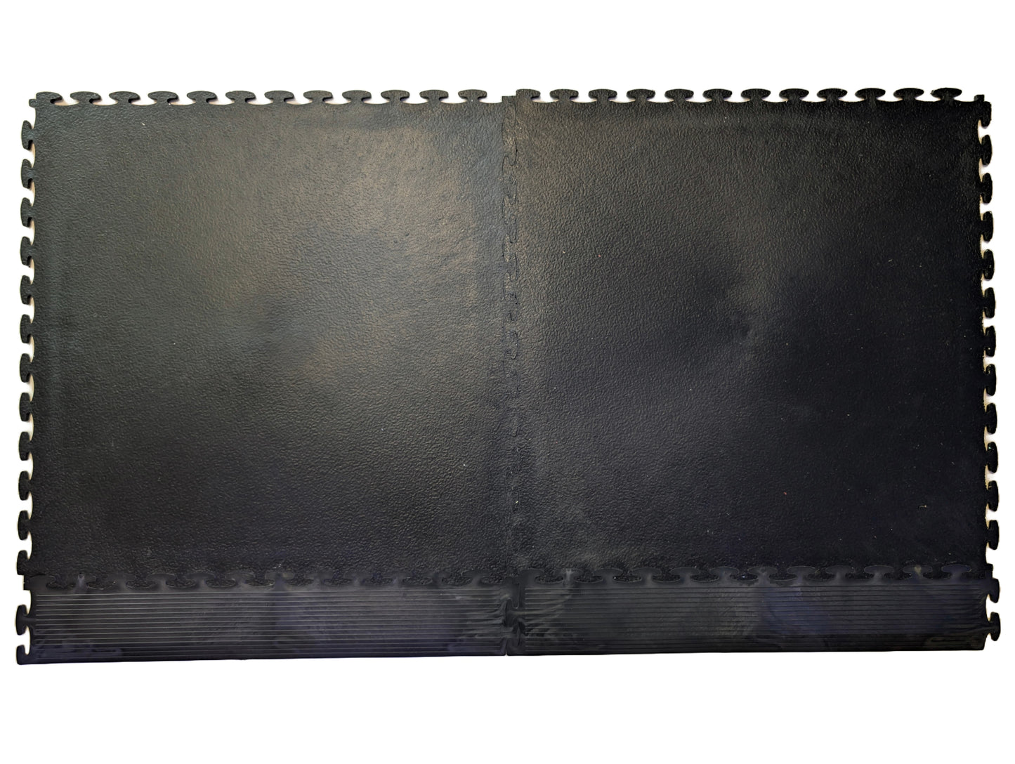 Black Ramped Edge For Premium Heavy-Duty Solid 7mm PVC Interlocking Garage & Workshop Floor Tiles (500x75x7mm)
