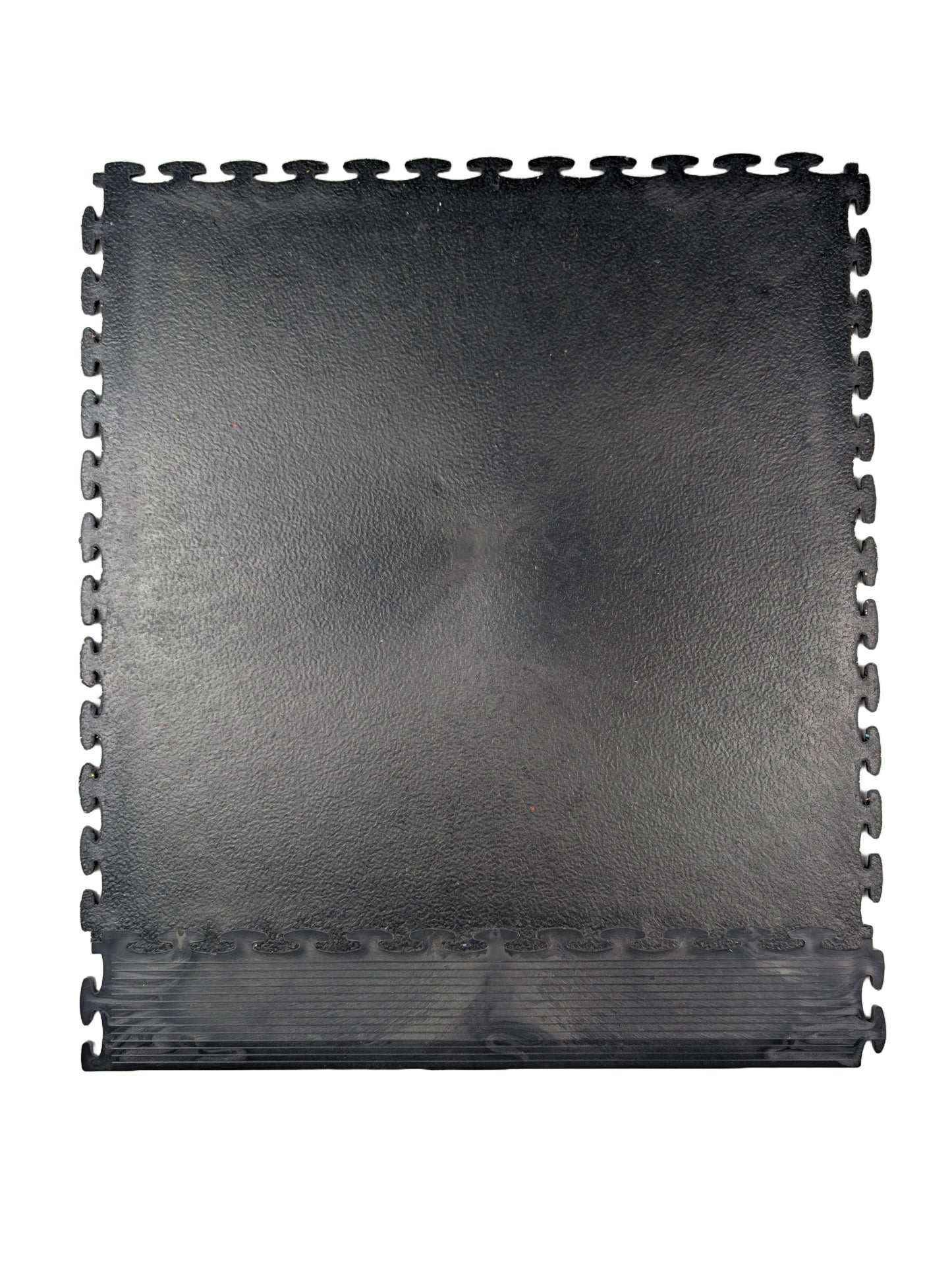 Black Ramped Edge For Premium Heavy-Duty Solid 7mm PVC Interlocking Garage & Workshop Floor Tiles (500x75x7mm)