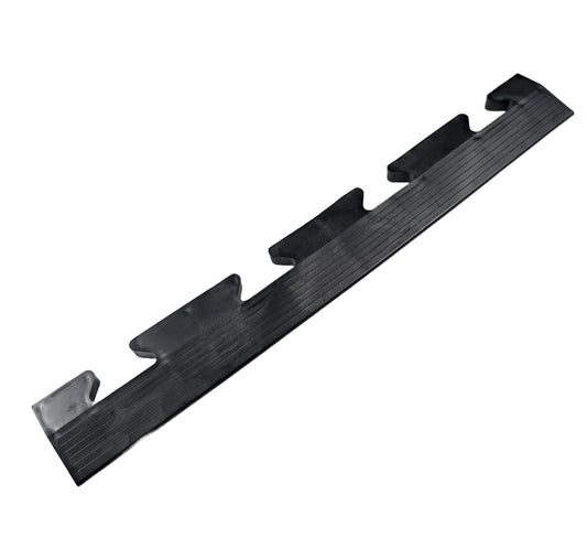 Heavy Duty PVC Penny & Checker Ramped Edges For Our 495x495x12/14mm Interlocking Tiles Male & Female Black Yellow Grey Modular Flooring Rubber Mats For Cars